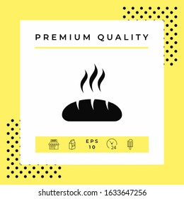 Bread symbol icon. Graphic elements for your design