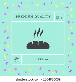 Icono de símbolo de pan. Elementos gráficos para el diseño