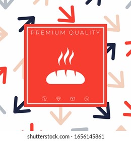 Bread symbol icon. Graphic elements for your design