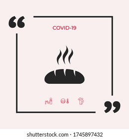 Bread symbol icon. Graphic elements for your design