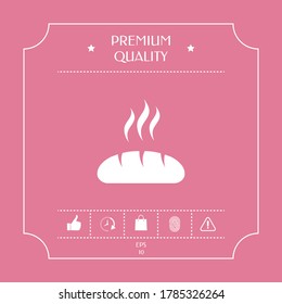 Icono de símbolo de pan. Elementos gráficos para su diseño