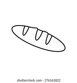 Bread symbol icon vector illustration eps10 on white background