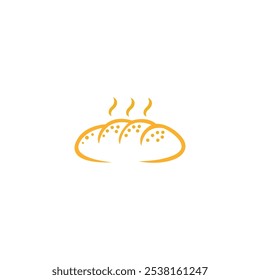 Bread symbol vector logo template design