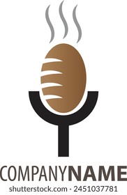 Logotipo de Bread Talk, adecuado para el logotipo del canal podcast