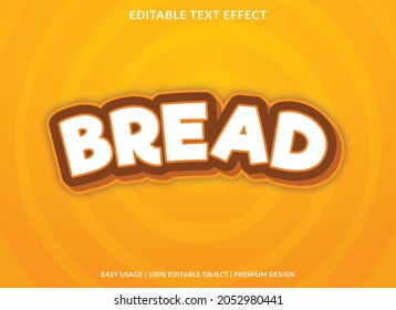 Bread Text Effect Template Use For Business Brand And Logo