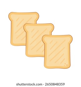 Bread Toast Icon Vector Design.