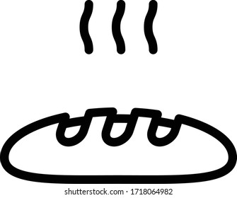 bread toast icon vector illustration food and restaurant
