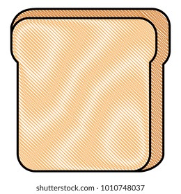 bread toast isolated icon
