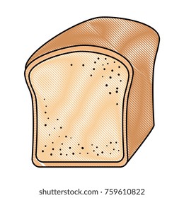 bread toast isolated icon
