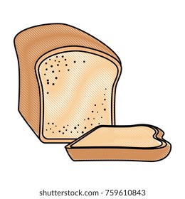 bread toast isolated icon