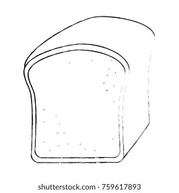 bread toast isolated icon