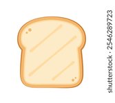 Bread toast logo icon vector illustration. Bread isolated on white background.