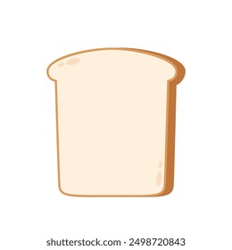 Bread toast logo icon vector illustration. Bread isolated on white background.