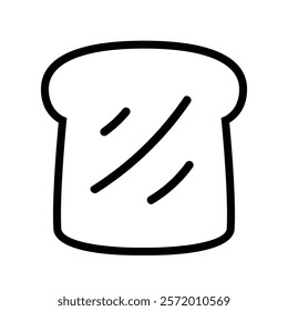 Bread toast logo icon vector illustration. Bread isolated on white background.