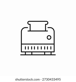 bread toast maker icon sign vector