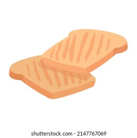 Frühstückssymbol für Brotoast