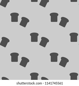 bread toast slice icon illustration vector, can be used for mobile and web design seamless pattern