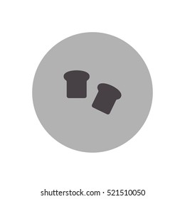 bread toast slice icon illustration vector, can be used for mobile and web design