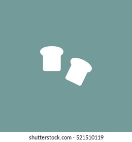 bread toast slice icon illustration vector, can be used for mobile and web design