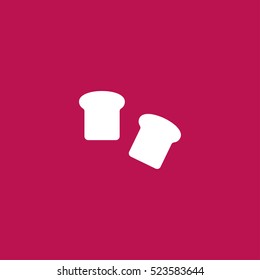 bread toast slice icon illustration vector, can be used for mobile and web design