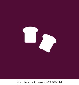 bread toast slice icon illustration vector, can be used for mobile and web design