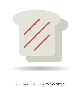 Bread, Toast vector icon. Fast food sign. Graph symbol for cooking web site and apps design, logo, app, UI