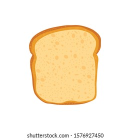 Bread toast vector illustration isolated on white background