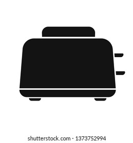 Bread toaster black  silhouette icon. 