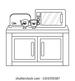 bread toaster cartoon