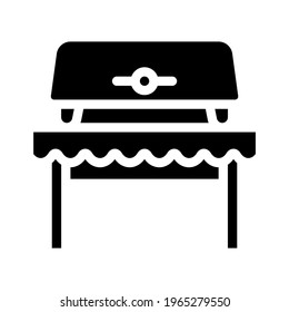 bread toaster equipment glyph icon vector. bread toaster equipment sign. isolated contour symbol black illustration
