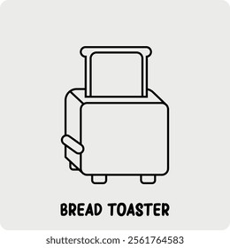 Bread Toaster Graphic Illustration Outline