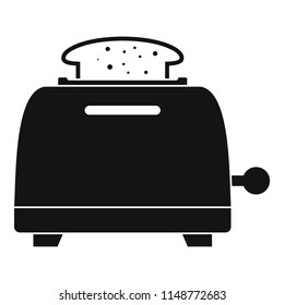 Bread toaster icon. Simple illustration of bread toaster vector icon for web design isolated on white background