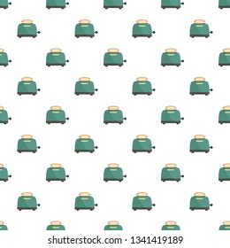 Bread toaster pattern seamless vector repeat for any web design