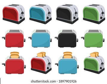 Bread toaster vector design illustration isolated on white background