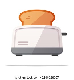 Bread toaster vector isolated illustration