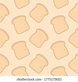 Bread. Toasts. Rusks. Modern seamless pattern for creating print design, business cards, posters, flyers, web, banners, corporate identity.