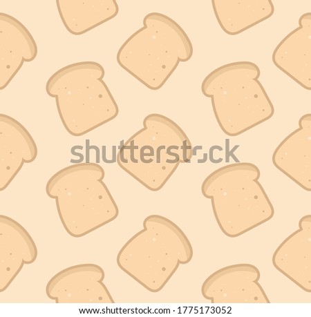 Bread. Toasts. Rusks. Modern seamless pattern for creating print design, business cards, posters, flyers, web, banners, corporate identity.