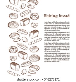 Bread vector concept. Isolated bread, can be used in restaurant menu, cooking books.