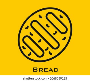 Bread vector icon