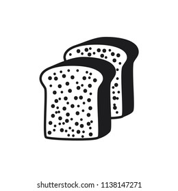 bread vector icon 