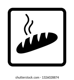 Bread vector icon.