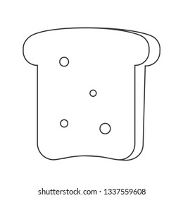 Bread vector icon.