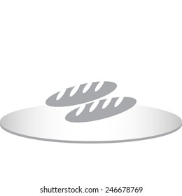 Bread vector icon 