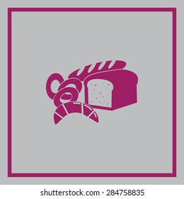 Bread vector icon