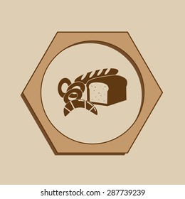 Bread vector icon