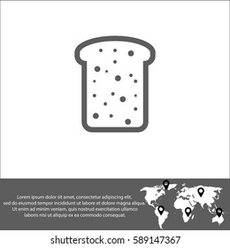 Bread vector  icon