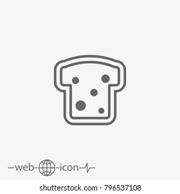 bread vector icon