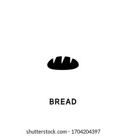 bread vector icon. bread black sign on white background. bread icon for web and app