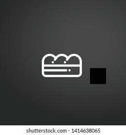 Bread vector icon. Bread concept stroke symbol design. Thin graphic elements vector illustration, outline pattern for your web site design, logo, UI. EPS 10.