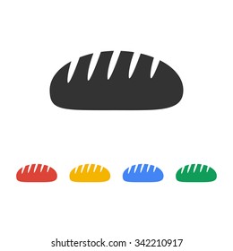 bread vector icon. Design style eps 10